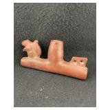 Squirel Effigy Catlinite Pipe Indian Artifact Arro