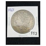 1921 Morgan Silver Dollar Coin