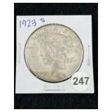1923 S Peace Silver Dollar Coin