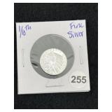 1/10th Fine Silver Coin