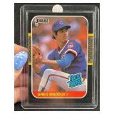 1987 Donruss Greg Maddux Baseball Card