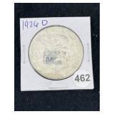 1926 D Peace Silver Dollar Coin