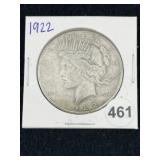 1922 Peace Silver Dollar Coin