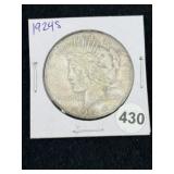 1924 S Peace Silver Dollar Coin