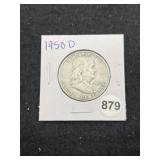 1950 D Franklin Half Dollar Silver Coin