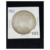 1921 Morgan Silver Dollar Coin