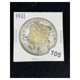 1921 Morgan Silver Dollar Coin