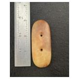 Rose Quartz Gorget Indian Artifact Arrowhead