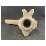 Fish Effigy Pottery Pipe Indian Artifact Arrowhead