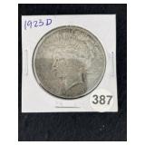 1923 D Peace Silver Dollar Coin