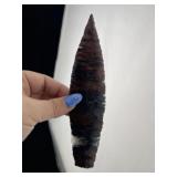 Mahaogany Obsidian Agate Basin Indian Artifact Arr