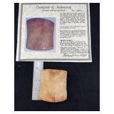 Quartz Bannerstone with Byron Anderson COA from Wh