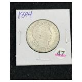 1894 Barber Half Dollar Silver Coin