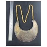 Hudson Bay Style Gorget with Trade Bead Necklace