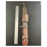 Large Bowie Knife with leather Sheath