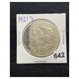 1921 S Morgan Silver Dollar Coin