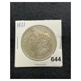 1921 Morgan Silver Dollar Coin