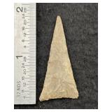 Triangle Indian Artifact Arrowhead