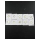 Group of Roosevelt Dimes