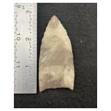 Clovis Paleo Point, large light grey and white ban