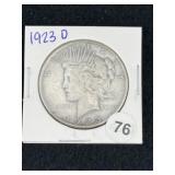 1923 D Peace Silver Dollar Coin