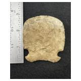 Notched Hoe Indian Artifact Arrowhead