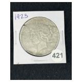 1923 Peace Silver Dollar Coin