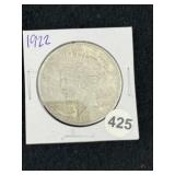 1922 Peace Silver Dollar Coin