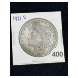 1921 S Morgan Silver Dollar Coin