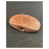 Red Stone Bannerstone Indian Artifact Arrowhead