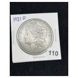 1921 D Morgan Silver Dollar Coin