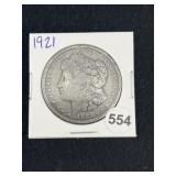1921 Morgan Silver Dollar Coin