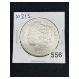 1921 S Morgan Silver Dollar Coin