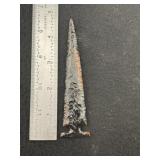 Obsidian Spear Head Indian Artifact Arrowhead