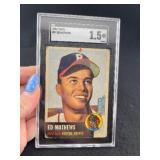 1953 Topps Ed Mathews Baseball Card