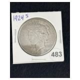 1922 Peace Silver Dollar Coin
