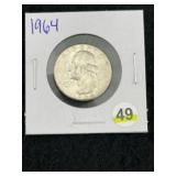 1964 Washington Quarter Silver Coin