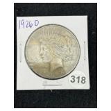 1926 D Peace Silver Dollar Coin