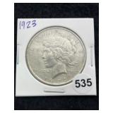 1923 Peace Silver Dollar Coin