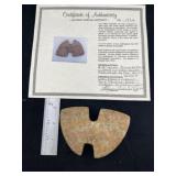 Winged Bannerstone with Byron Anderson COA from Cl