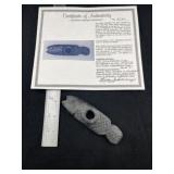 Fish Effigy Pipe with Byron Anderson COA from Jeff