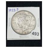 1923 S Peace Silver Dollar Coin