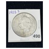 1923 S Peace Silver Dollar Coin
