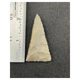 Triangle Indian Artifact Arrowhead