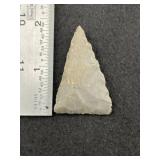Triangle Indian Artifact Arrowhead