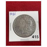 1921 Morgan Silver Dollar Coin