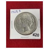 1923 S Peace Silver Dollar Coin