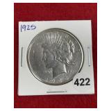 1925 Peace Silver Dollar Coin