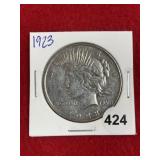 1923 Peace Silver Dollar Coin