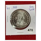 1 Ounce .999 Fine Silver Coin